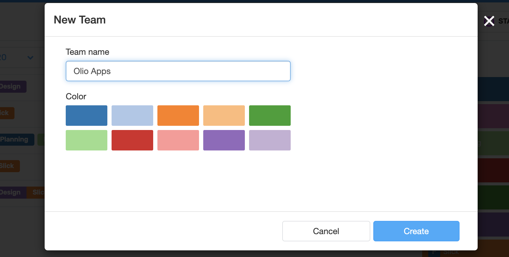 Shoutbase Team Modal